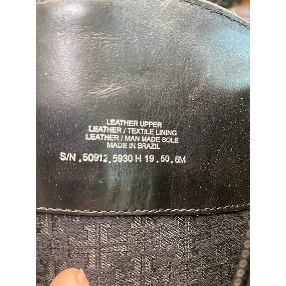 Tory Burch Riding Boots Women's 6M Black Leather Zipper Knee High Outdoor S27 - Picture 5 of 5